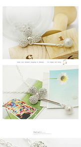 璀璨風(fēng)尚 廠家直銷滿鉆三葉草垂直珍珠耳墜耳釘——明星同款，點(diǎn)亮你的美